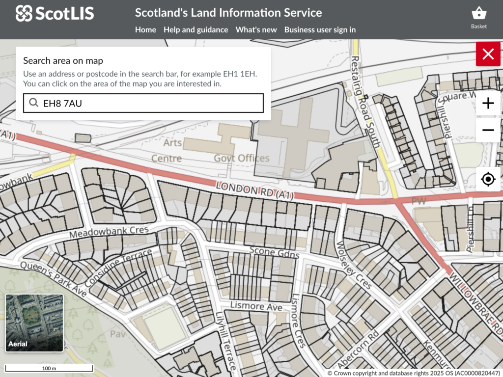 ScotLIS map search